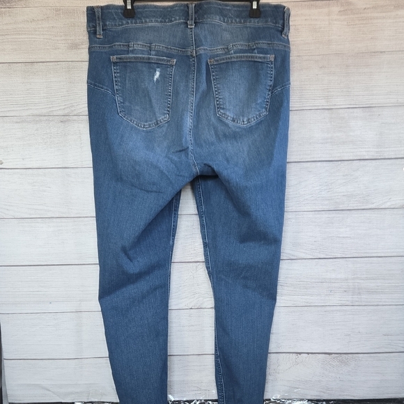 Torrid Blue Distressed Boyfriend Jeans - Picture 11 of 13